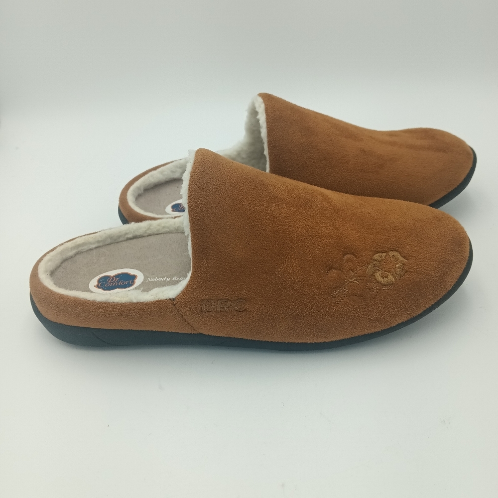 Indoor/Outdoor Slippers Camel Color Womens 9W Dr. Comfort - Picture 6 of 9